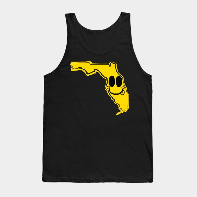 Florida Happy Face with tongue sticking out Tank Top by pelagio